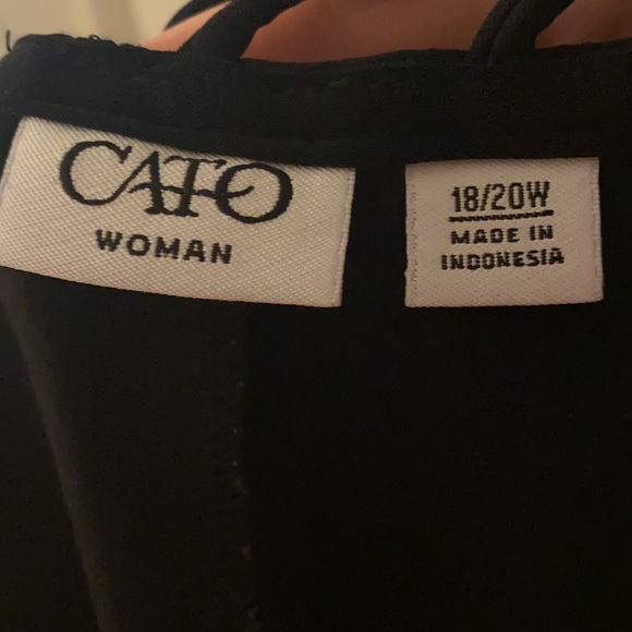 Cato Black patterned back top - Picture 3 of 3